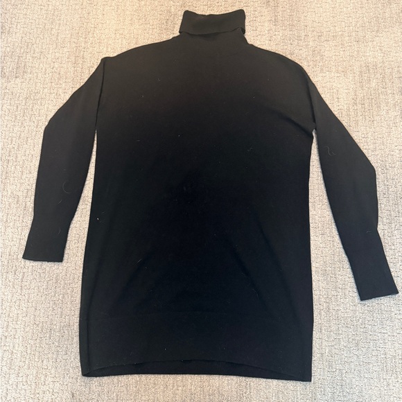 Everlane Cashmere Black Turtleneck Dress size Small - Picture 2 of 7